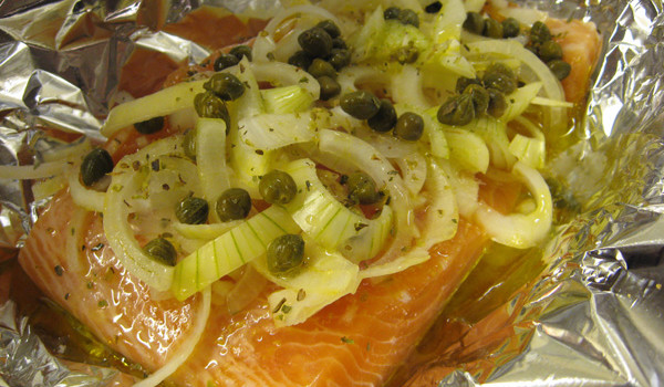 Salmão ao forno